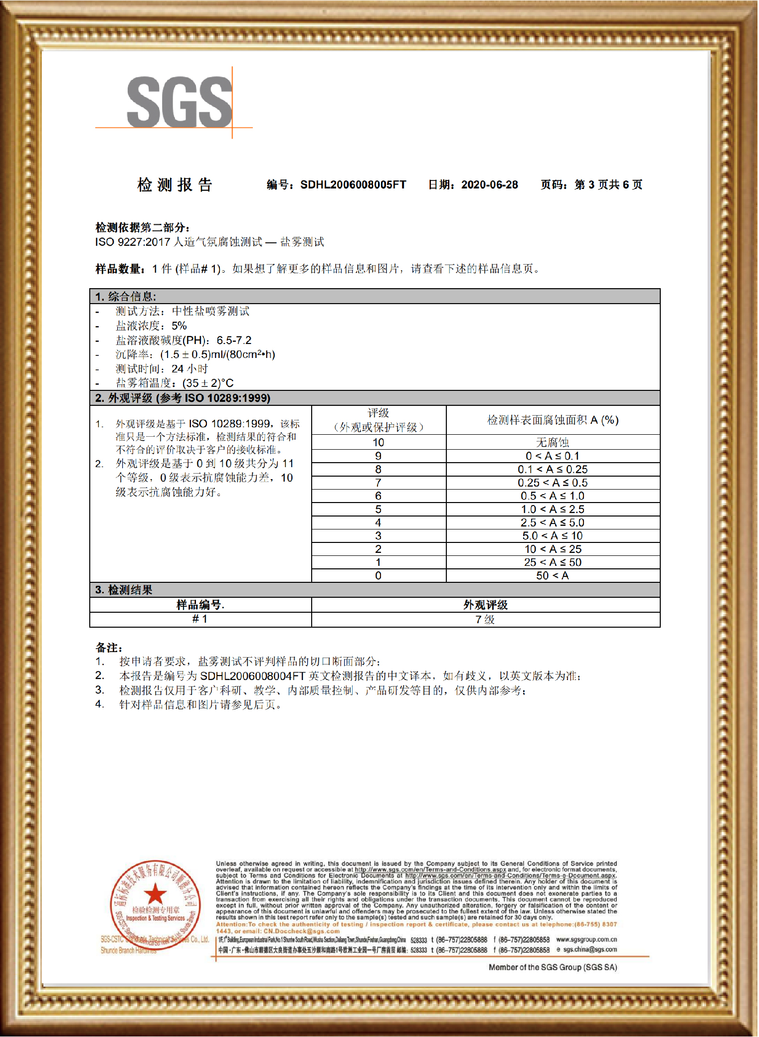 全拉出阻尼隐藏轨检测报告